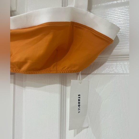 NEW STAUD Sea Liv orange bikini top - Picture 4 of 6